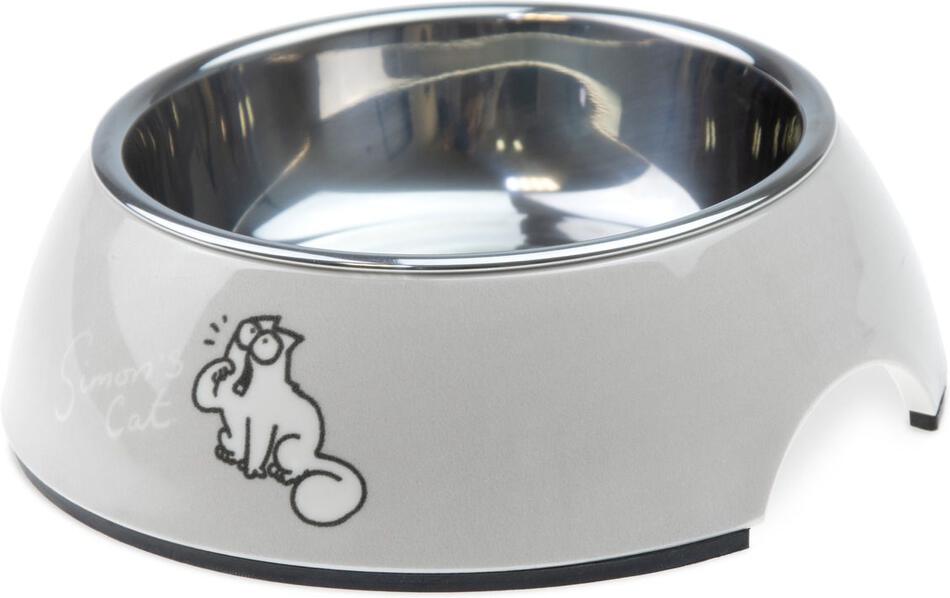 Karlie Simon's Cat Miska pro kočky světle šedá 14X14X4,5 CM 160 ML