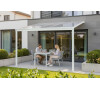Pergola LANITPLAST WALL 33 hliníková, bílá/čirý