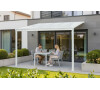 Pergola LANITPLAST WALL 33 hliníková, bílá/opál