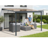 Pergola LANITPLAST WALL 33 hliníková, antracit/bronz