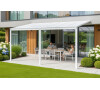 Pergola LANITPLAST WALL 43 hliníková, bílá/opál