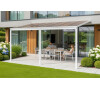 Pergola LANITPLAST WALL 53 hliníková, bílá/bronz