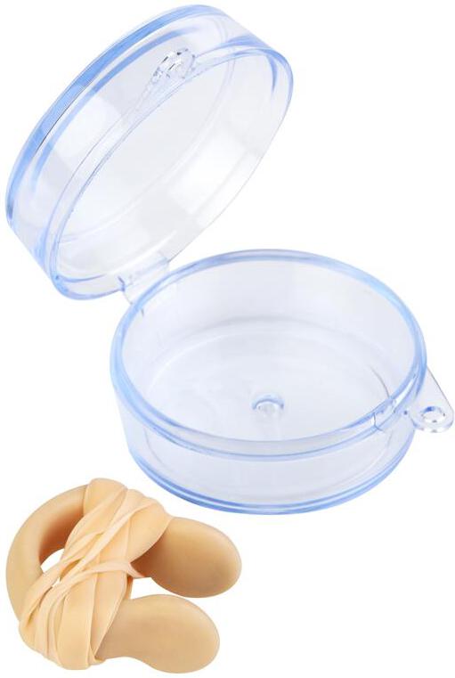 Spokey PELAMIS Plavecký klip na nos, béžový