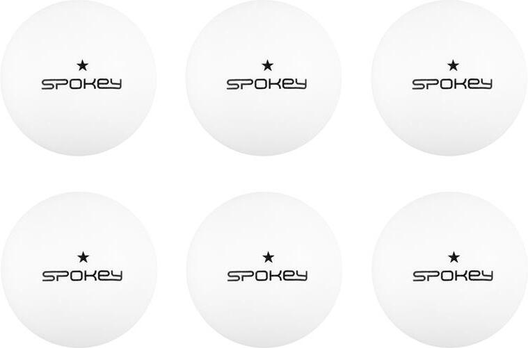 Spokey LERNER * Pingpongové míčky, 6 ks, bílé