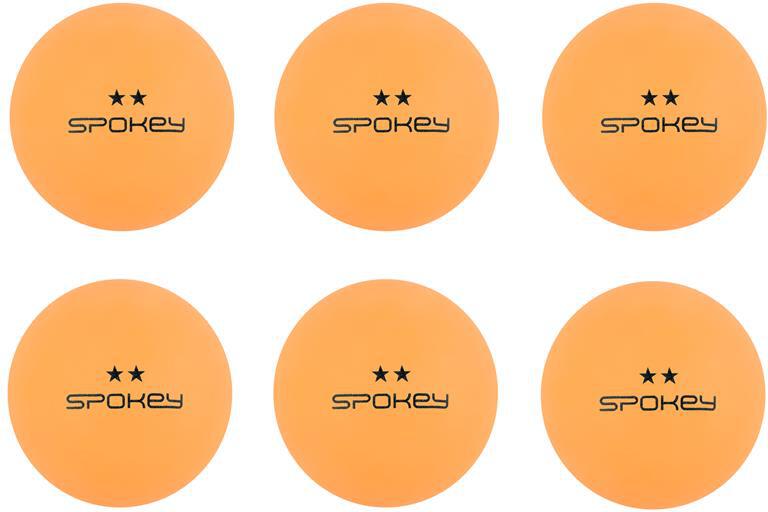 Spokey SKILLED ** Pingpongové míčky, 6 ks, oranžové