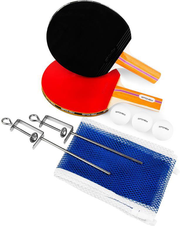 Spokey ALPHA SET * Pingpongová sada - 2 pálky, 3 míčky, síť