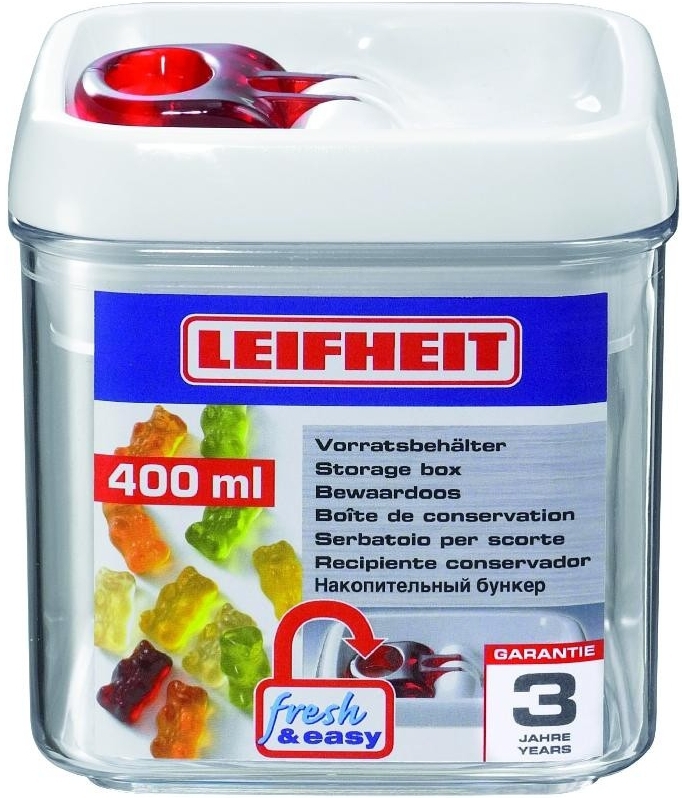 Dóza na potraviny FRESH &amp; EASY hranatá 400 ml LEIFHEIT