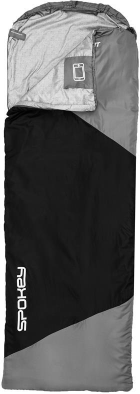 Spokey ULTRALIGHT 600 Spací pytel, 7°C, černo-šedý