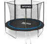 Spokey JUMPER Trampolna erno-modr, prmr 244 cm, v. ochrann st a ebku