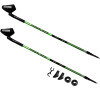 Spokey MEADOW Hole Nordic Walking, 2dln, systm Antishock, erno-zelen