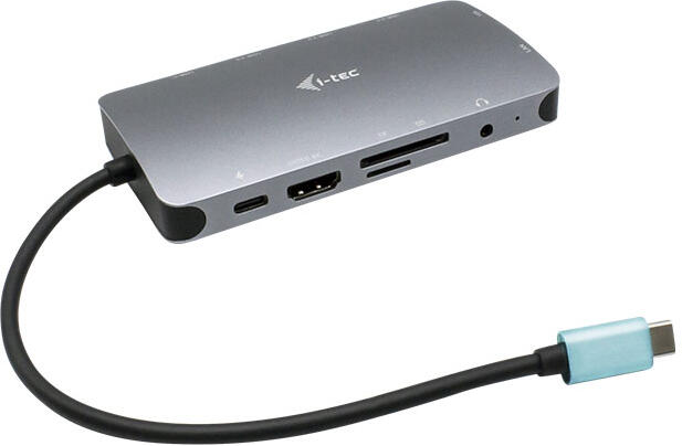 I-TEC USB-C Metal Nano Dock HDMI/VGA with LAN, Power Delivery 100 W (C31NANODOCKVGAPD)