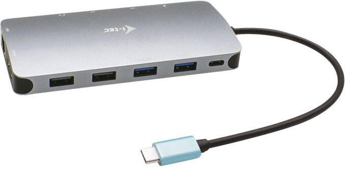 I-TEC USB-C Metal Nano 3x Display Docking Station, Power Delivery 100 W (C31NANODOCKPROPD)