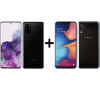 SET Samsung S20+ Black + A20