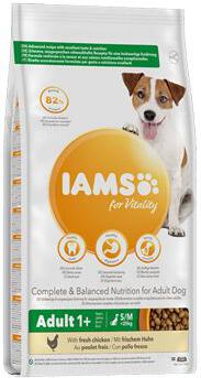 Iams Dog Adult Small&Medium Chicken 12kg