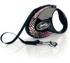 Vodítko FLEXI GLAM Composition S pás 3m/12kg černá