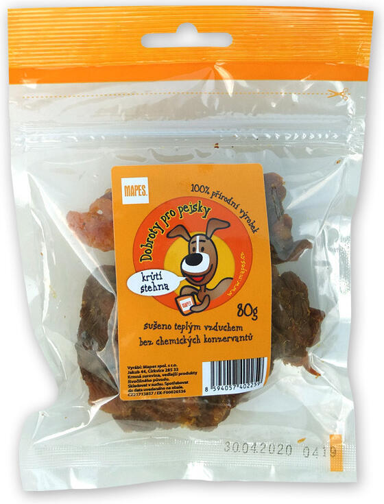 Pochoutka sušená MAPES krůtí stehna 80g