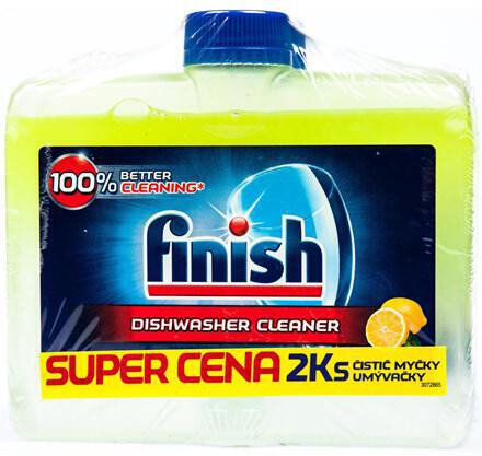 Finish Lemon čistič myčky duopack, 2× 250 ml
