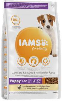 Iams Dog Puppy Small&Medium Chicken 3kg