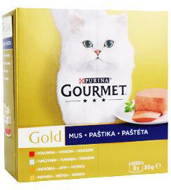 Purina Gourmet Gold konz. kočka paštiky pack 8x85g