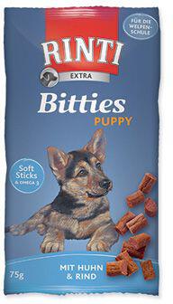 Rinti Dog Extra Bits Puppy pochoutka kuře+hovězí 75g