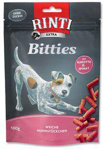 Rinti Dog Extra Mini-Bits pochoutka mrkev+špenát 100g
