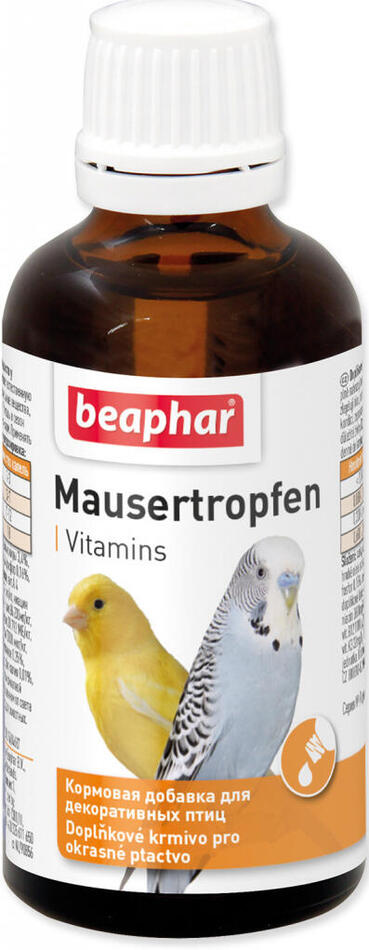 Beaphar pelichání ptáků Mausertropfen vit. 50ml
