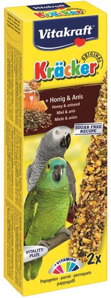 Vitakraft Bird Kräcker Parrot African honey tyč 2ks