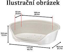 Pelech plast SIESTA DLX 12 modrý 111x80,5x33cm Ferplast
