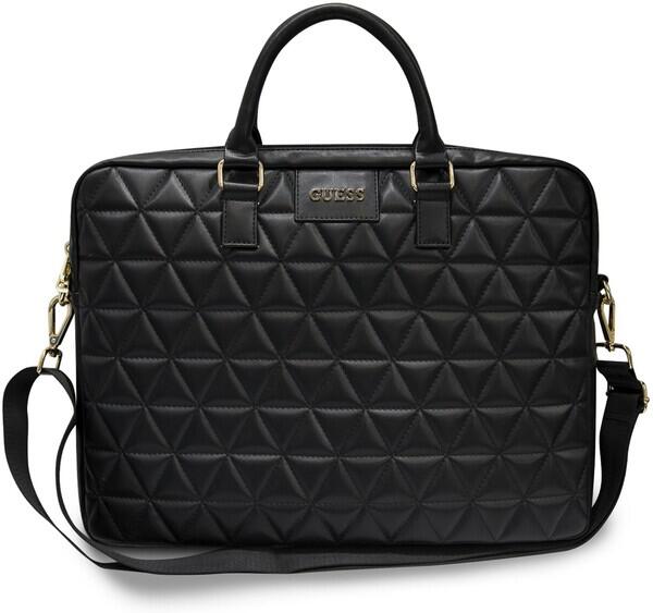 Brašna na notebook Guess Quilted pro 15'', černá