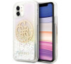 Guess Glitter Circle kryt iPhone 11 čirý