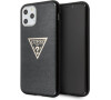 Guess Solid Glitter kryt iPhone 11 černý