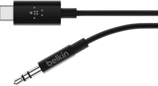 Belkin USB-C kabel s audio kabelem 0,9m černý