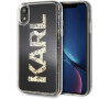 Karl Lagerfeld Glitter kryt iPhone XR černý