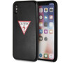 Guess PU Leather Case Triangle iPhone XS Max černé