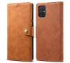 Lenuo Leather pro Samsung Galaxy A71, hnědá