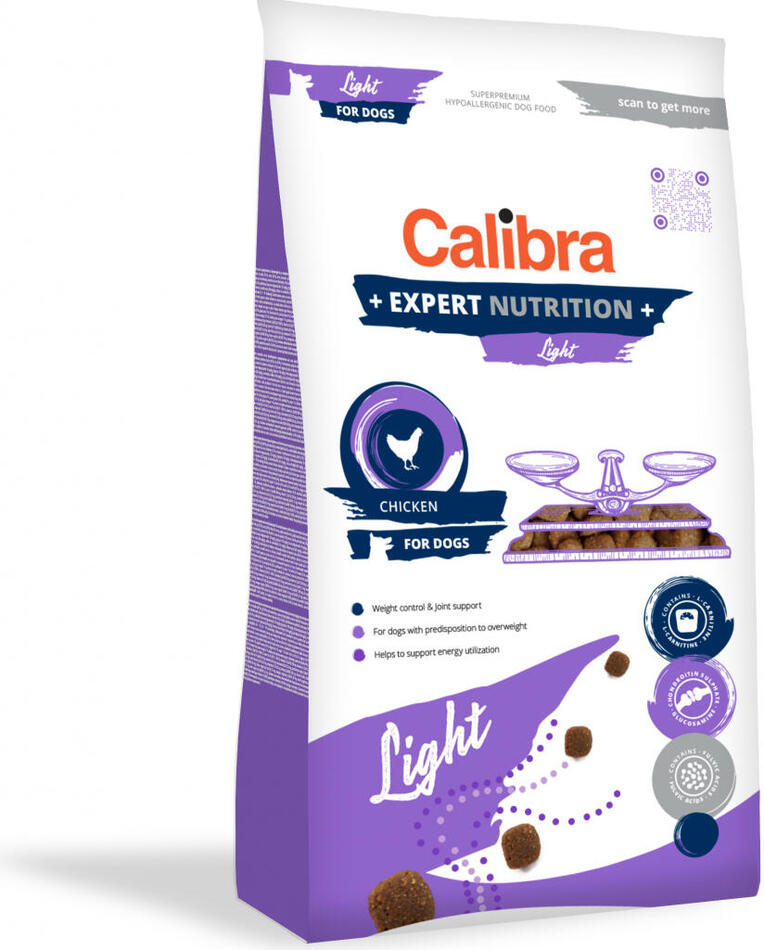 Granule pro psy Calibra Expert Nutrition Light, 12kg