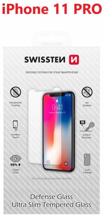 OCHRANNÉ TEMPEROVANÉ SKLO SWISSTEN PRO APPLE IPHONE 11 PRO RE 2,5D
