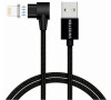 MAGNETICKÝ TEXTILNÍ DATOVÝ KABEL SWISSTEN ARCADE USB / LIGHTNING 1,2 M ČERNÝ