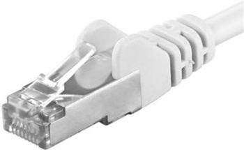 Premiumcord Patch kabel CAT6a S-FTP, RJ45-RJ45, AWG 26/7 5m bílá
