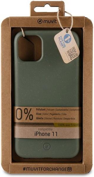 Muvit For Change Bambootek rozložitelný kryt iPhone 11 Moss