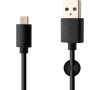 Dlouhý datový a nabíjecí kabel FIXED s konektory USB/USB-C, USB 2.0, 2 metry, černý