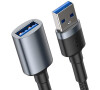 Baseus Cafule prodlužovací USB kabel 1 m tmavě šedý