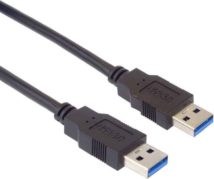 PremiumCord kabel USB 3.0 A male - USB 3.0 A male 5Gbps 3 m černá