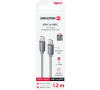 DATOVÝ KABEL SWISSTEN TEXTILE USB-C / USB-C 1,2 M ŠEDÝ