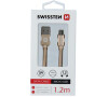 DATOVÝ KABEL SWISSTEN TEXTILE USB / MICRO USB 1,2 M ZLATÝ