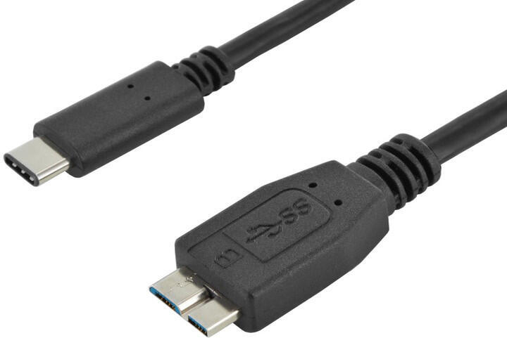 PremiumCord kabel USB C 3.1 - USB 3.0 Micro-B 0,6m