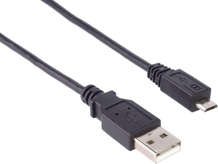 PremiumCord kabel USB 2.0 A-Micro USB B 1,5m černý