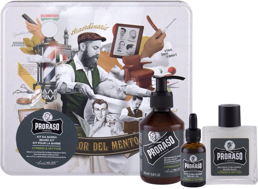 Šampon na vousy PRORASO Cypress & Vetyver Beard Wash, 200 ml