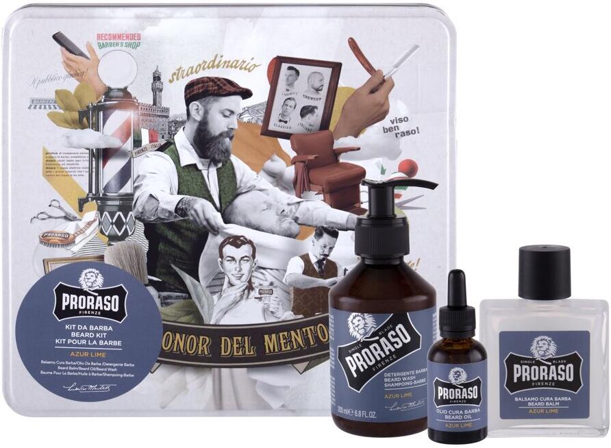 Šampon na vousy PRORASO Azur Lime Beard Wash, 200 ml