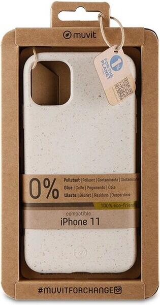 Muvit For Change Bambootek rozložitelný kryt iPhone 11 Cotton